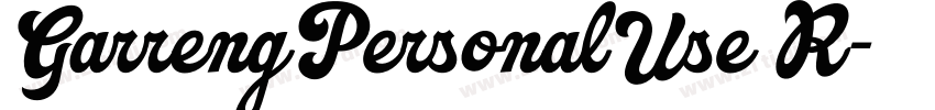GarrengPersonalUse R字体转换